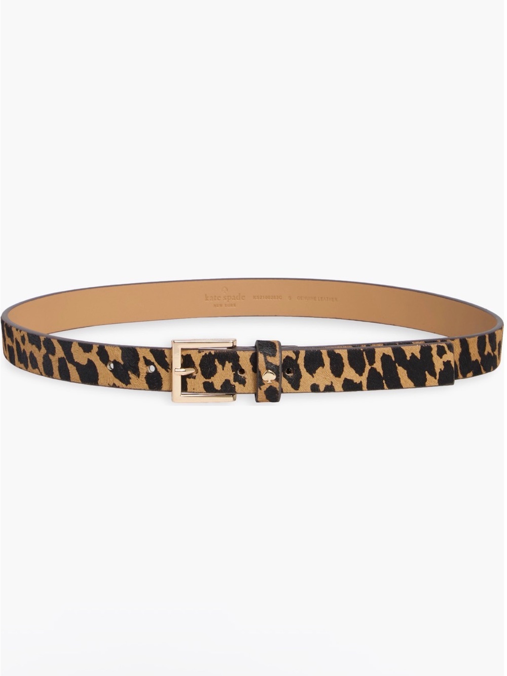 Kate Spade New York Leather & Genuine Calf Hair Belt